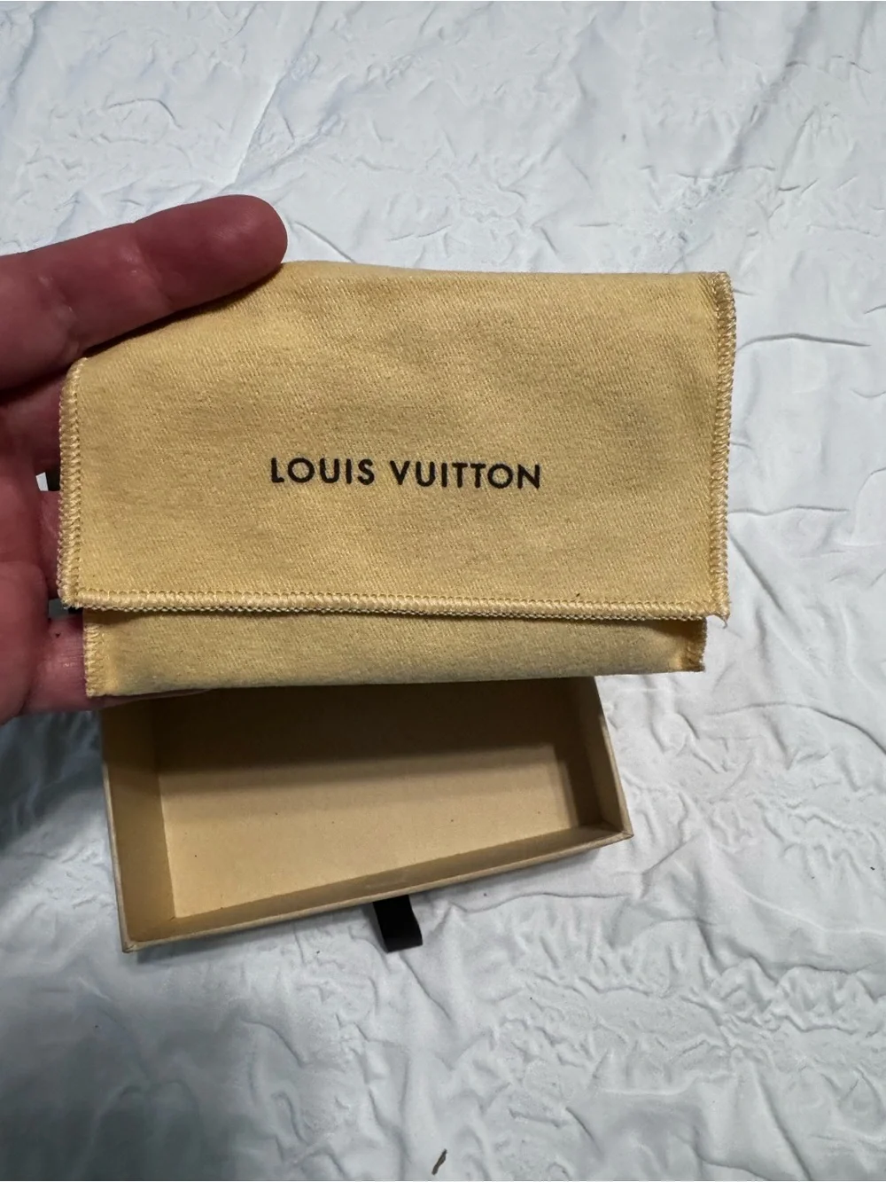 Louis Vuitton Monogram Canvas Card Case in Brown and Gold